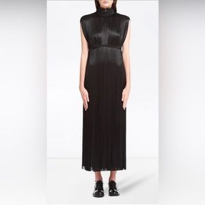 PRADA High Collar Fringe Gown